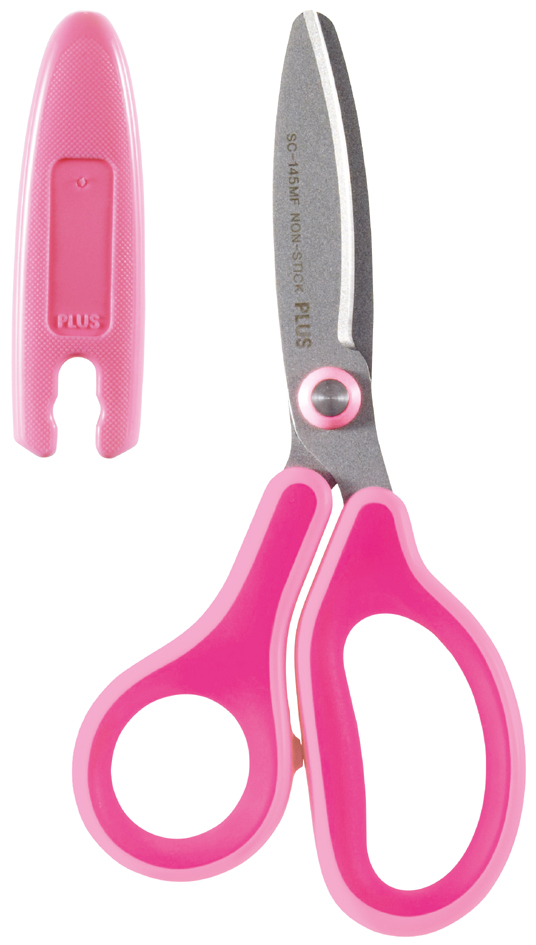 PLUS JAPAN Ciseaux pour enfants FITCUTCURVE KIDS, rond, rose