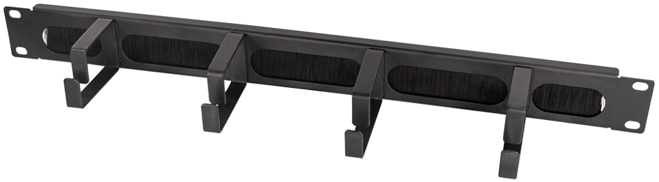 LogiLink Panneau guide-câble 19', 1 U, 4 étriers guide-câble