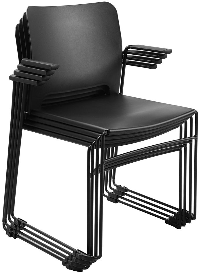Chaise visiteur "Visit Lite" en plastique - empilé