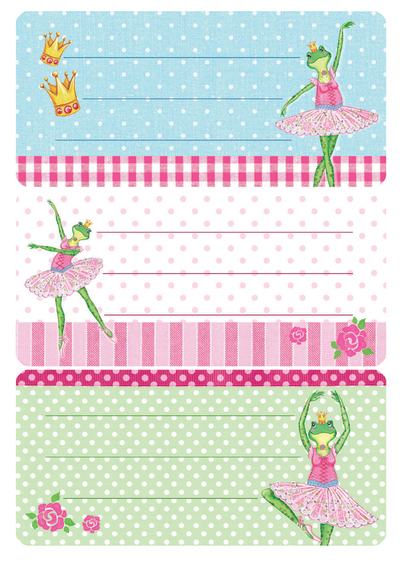 HERMA Etiquettes pour livres 'grenouille ballerine',76x35 mm