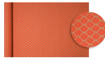 Clairefontaine Papier cadeau 'Tiny Rolls fleurs rouges'