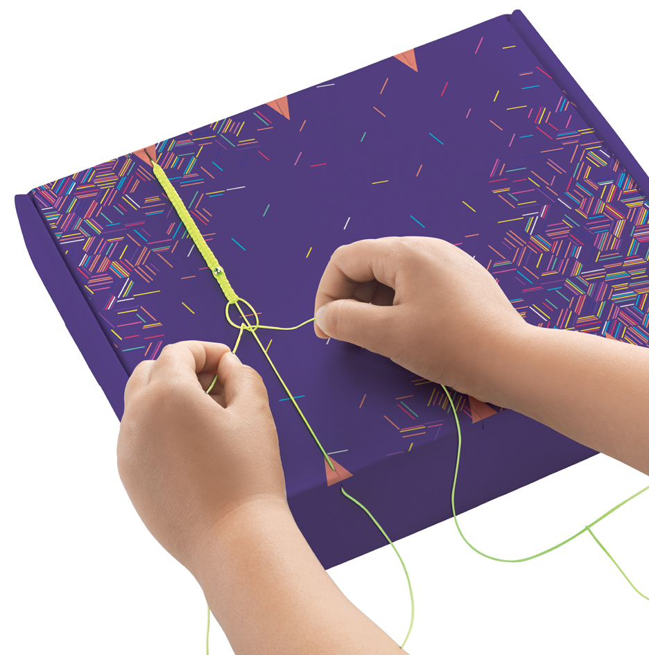 Visuel de référence : présente la technique de tressage