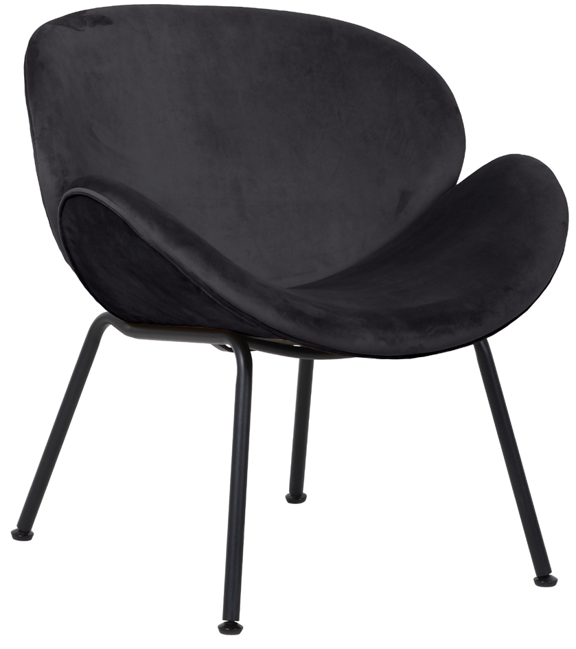 PAPERFLOW Fauteuil visiteur SMILE, anthracite
