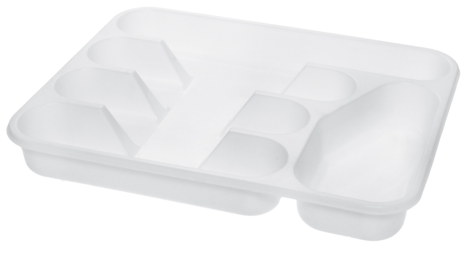 Range-couverts, 5 compartiments - argent