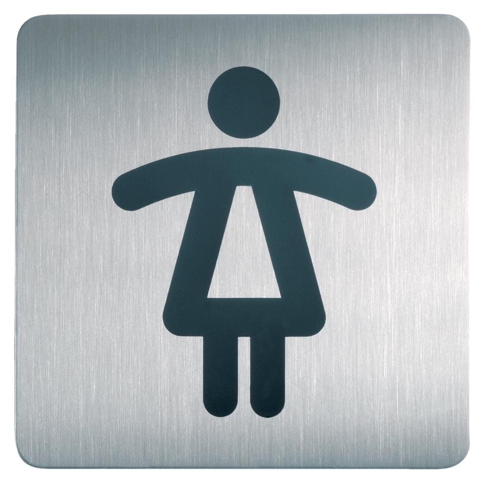 DURABLE Pictogramme PICTO 'WC Femmes', carré, en acier