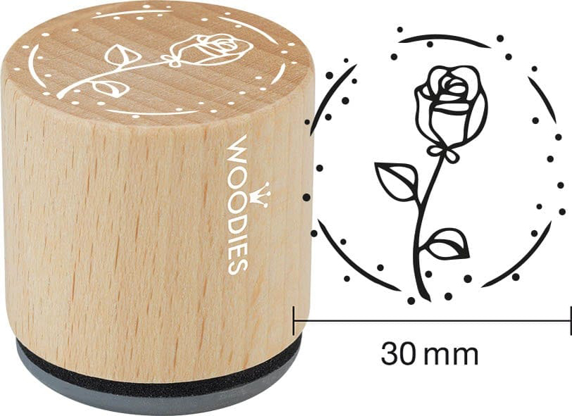 COLOP Tampon à motif Woodies 'rose'