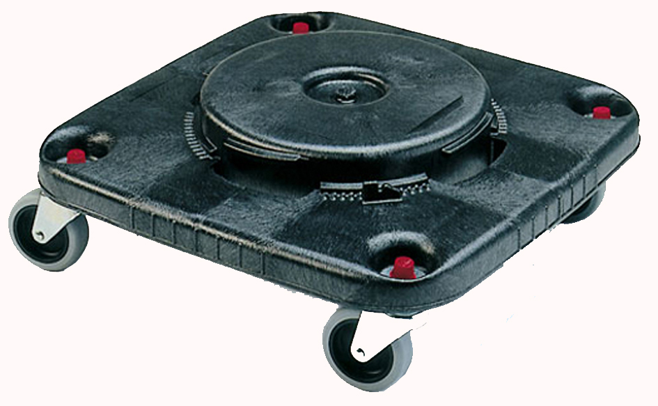 Rubbermaid Socle pour collecteur BRUTE carré, noir