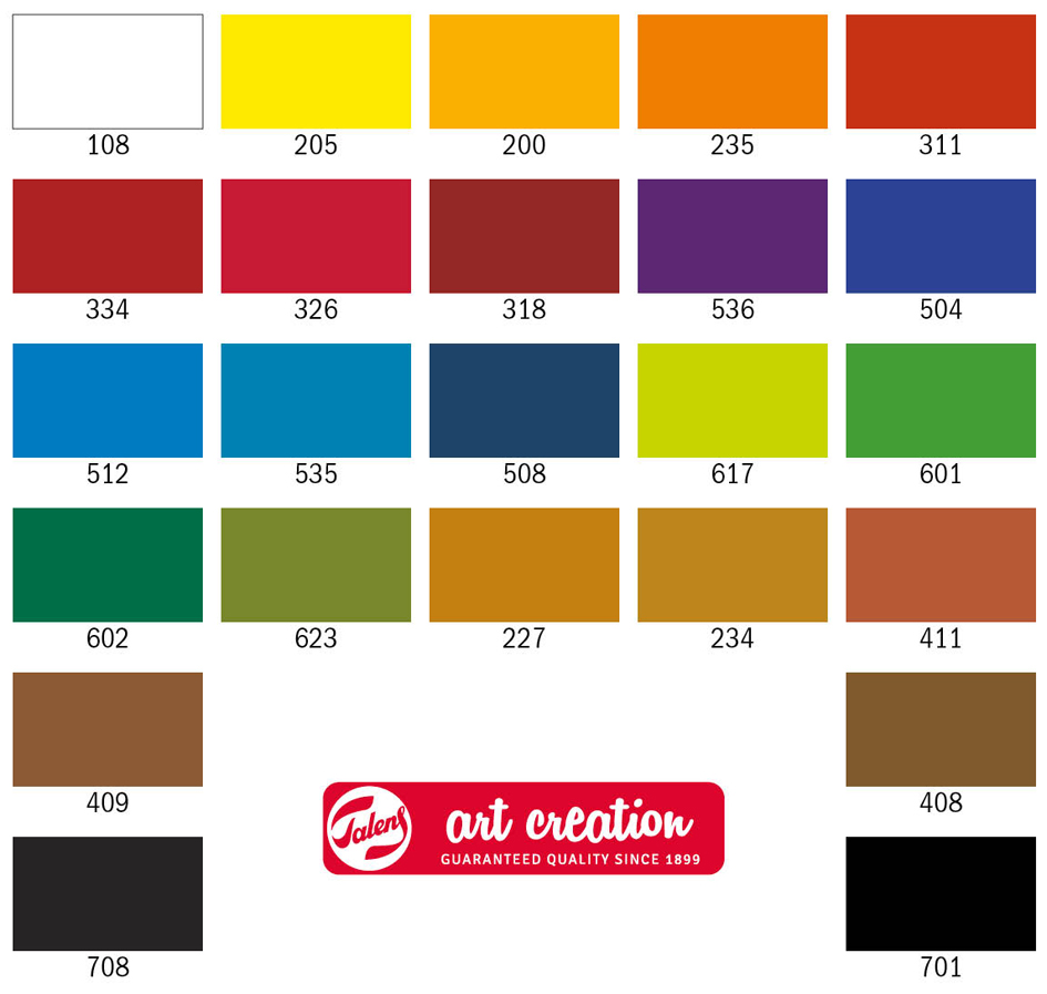 Aperçu des couleurs