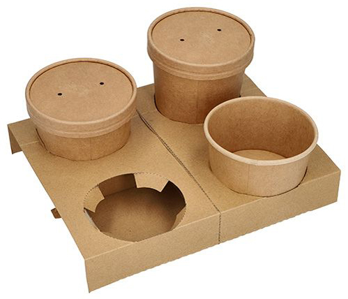 PAPSTAR Porte-gobelets 'pure', en carton, pour 4 bols