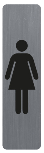 Plaque de signalisation "Dame"