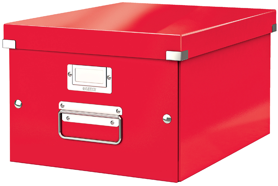 LEITZ Boîte de rangement Click & Store WOW, A4, rouge