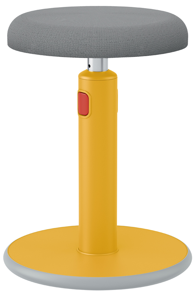 LEITZ Tabouret assis-debout Ergo Cosy Active, jaune