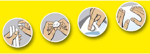 tirer - malaxer - appliquer - fixer