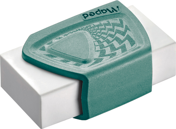 Gomme plastique Precision SMILING PLANET, bleu