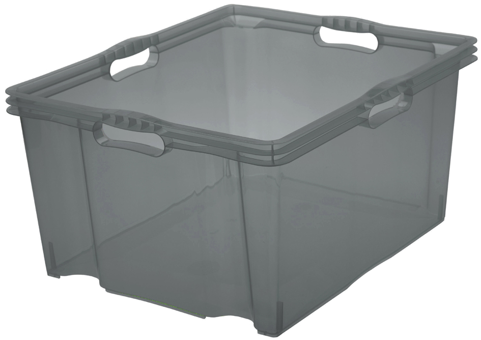 keeeper Boîte de rangement 'franz', 44 litres, crystal-grey