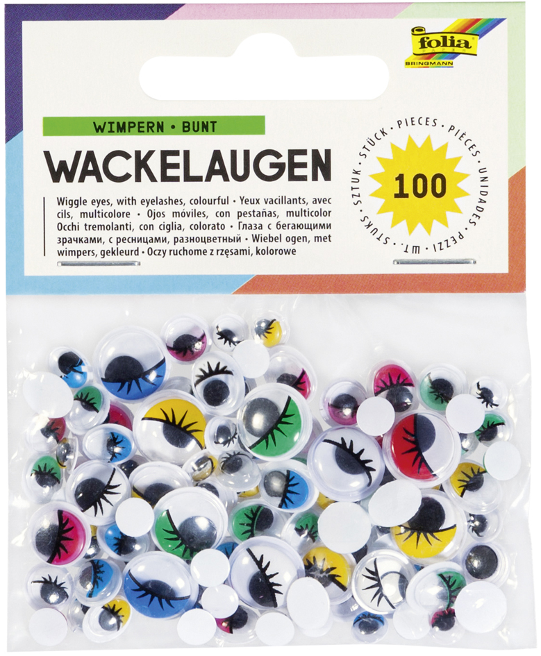 folia Oeil vacillant avec cils, non autocollant