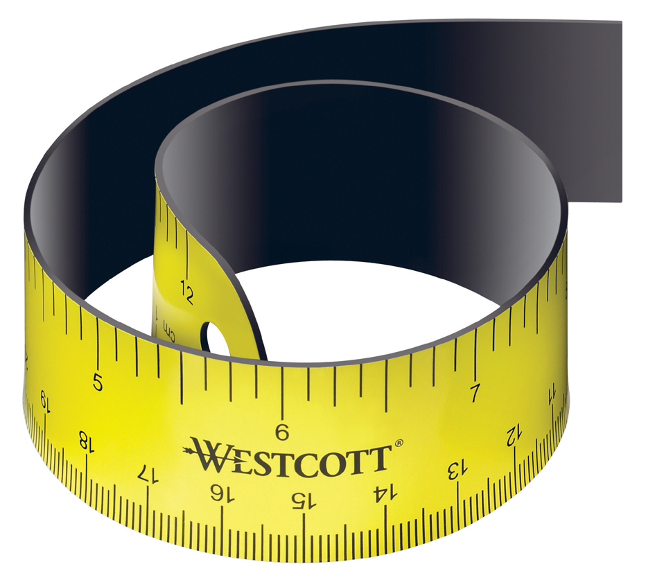 WESTCOTT Règle plate, longueur: 300 mm, flexible, magnétique