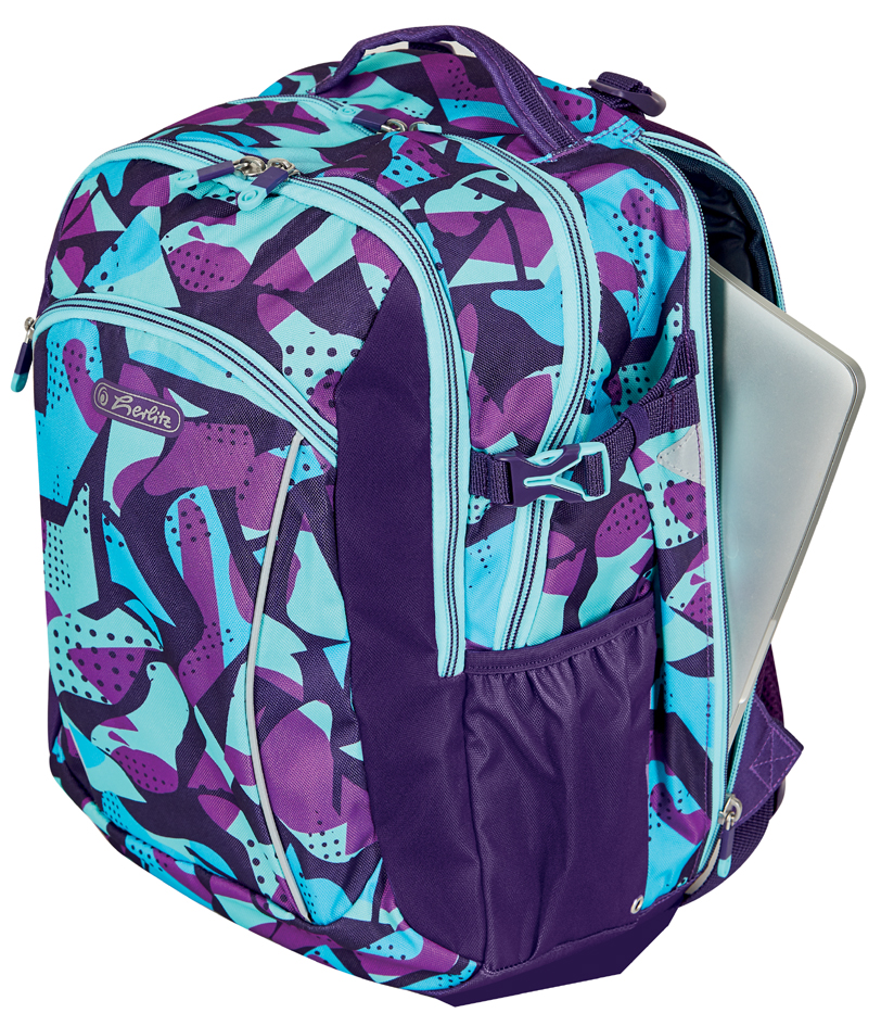 Sac à dos scolaire Ultimate "Camo Purple" - vue de biais
