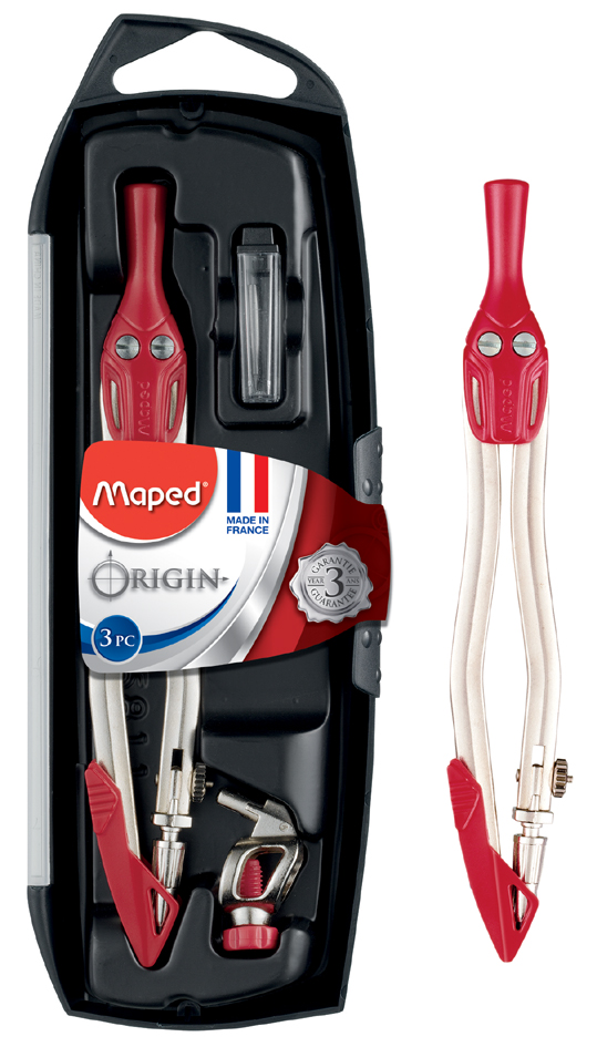 Boîte à compas Origin, 3 pièces