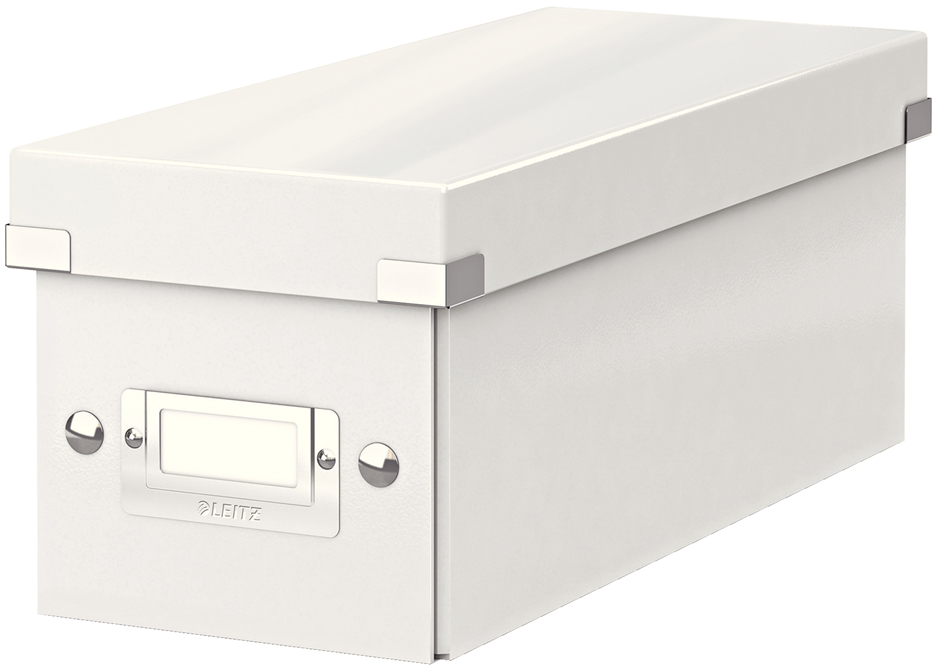 LEITZ Boîte de rangement pour CD Click & Store WOW, blanc