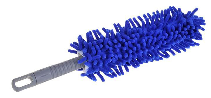 IWH Brosse microfibres pour jantes, bleu/gris