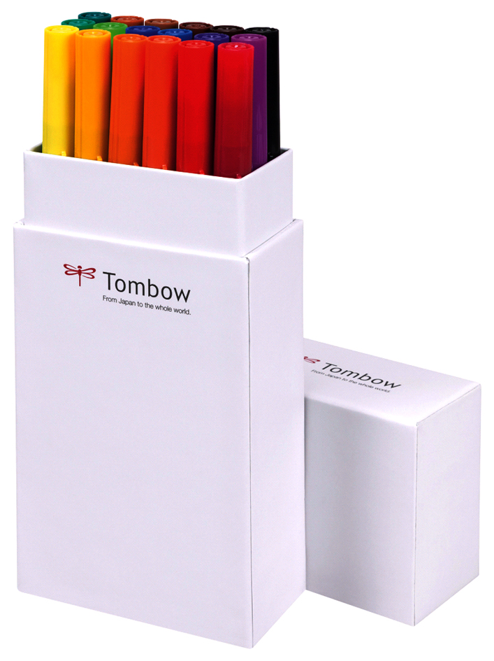 TOMBOW Feutre double pointe 'ABT DUAL BRUSH PEN', primaires