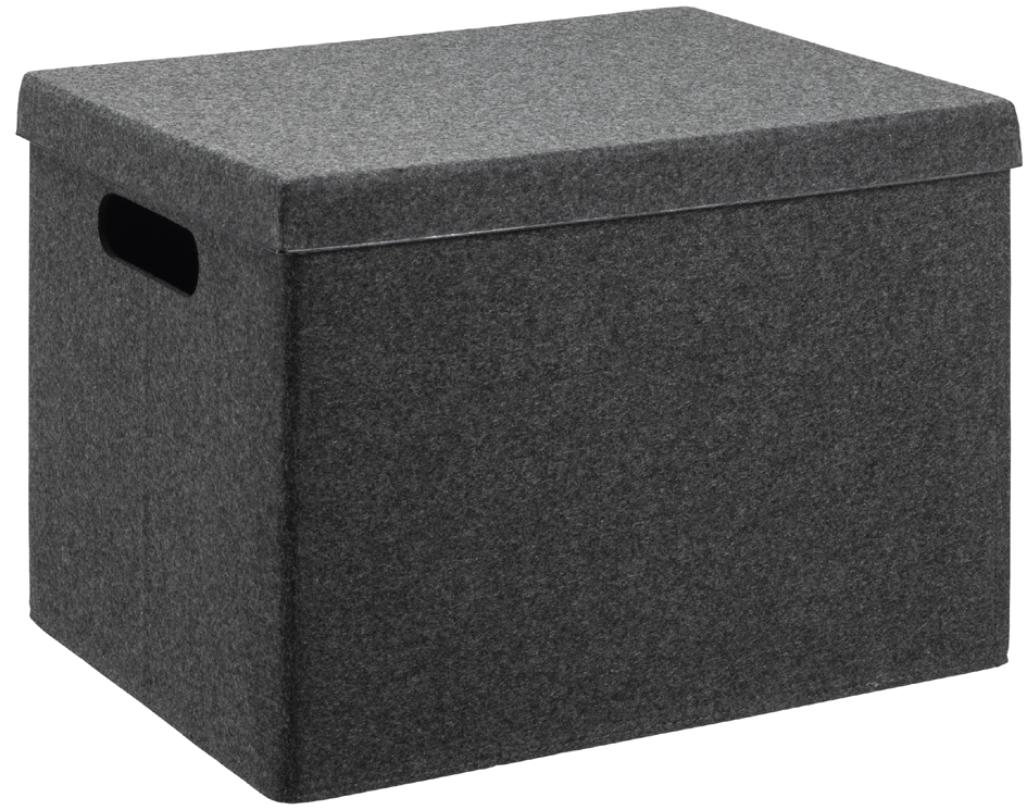 NHG Boîte de rangement VEGA FELT STORAGE, L, gris foncé