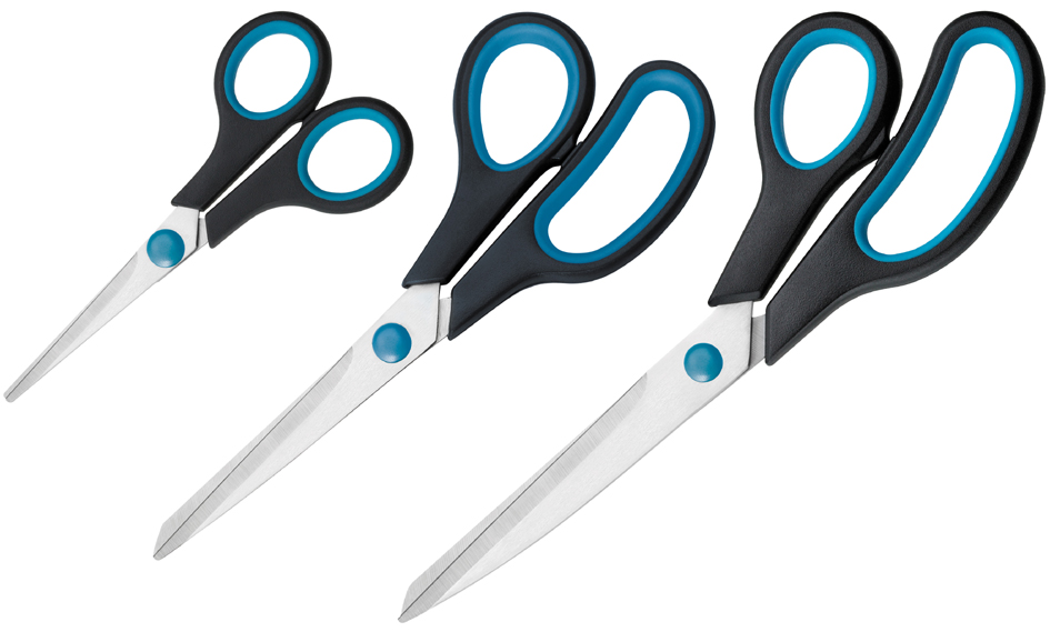 WESTCOTT Ciseaux Easy Grip, lot de 3