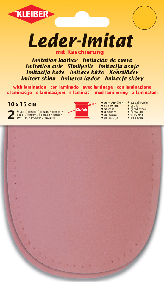 KLEIBER Patch imitation cuir avec doublure, rose
