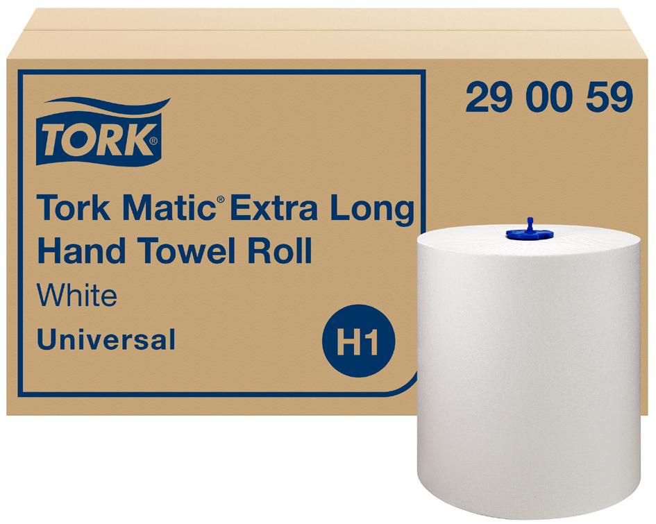 TORK Matic Rouleau d'essuie-mains, 1 couche, 280 m, blanc