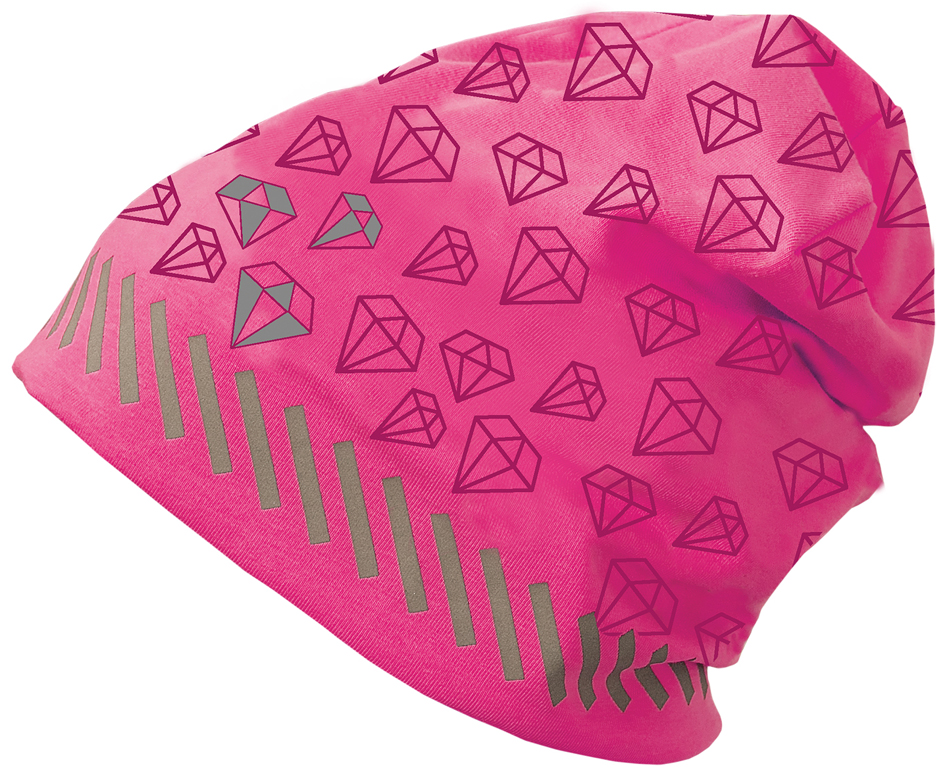 ROTH Bonnet jersey pour enfants ReflActions 'Diamant', rose