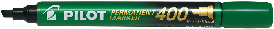 PILOT Marqueur permanent 400, pointe biseautée, vert