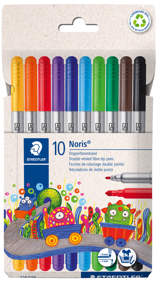 STAEDTLER Feutre double Noris, étui carton de 10