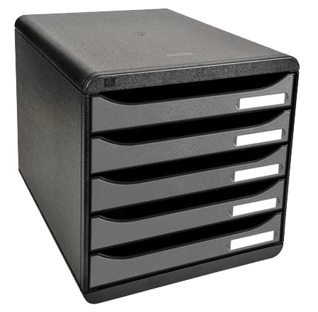 EXACOMPTA Module de classement BIG-BOX PLUS, 5 tiroirs,