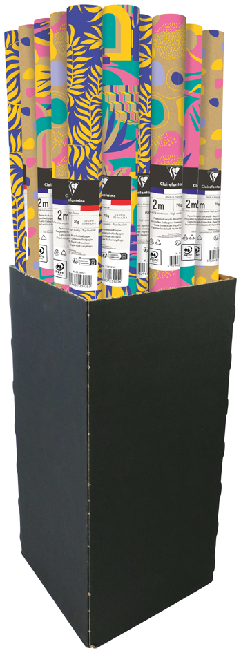 Clairefontaine Papier cadeau 'Liwa', en présentoir