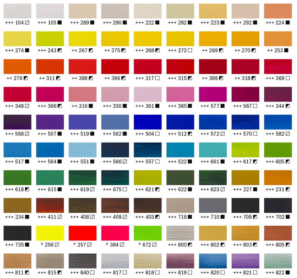 Aperçu des couleurs