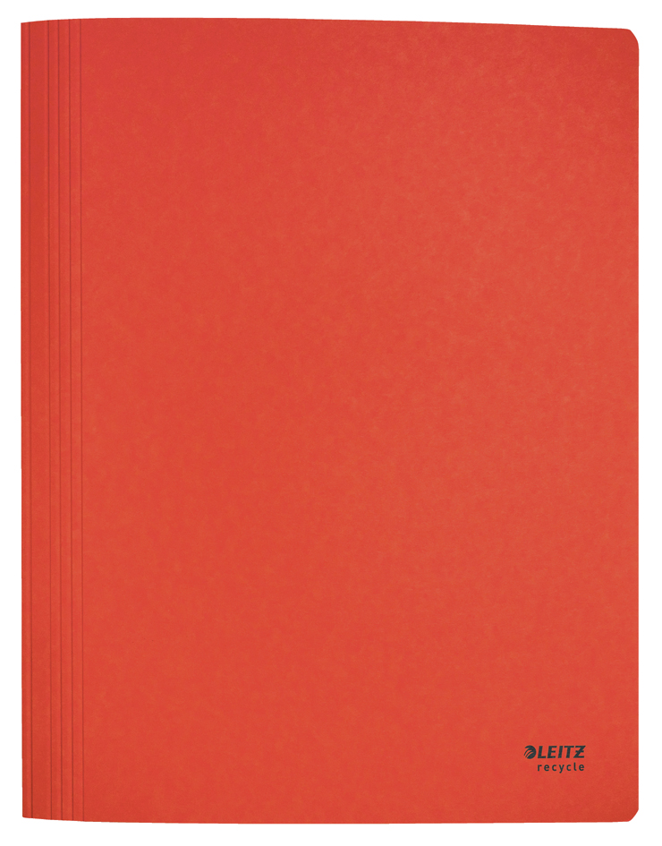 LEITZ Chemise à lamelle Recycle, A4, carton, rouge