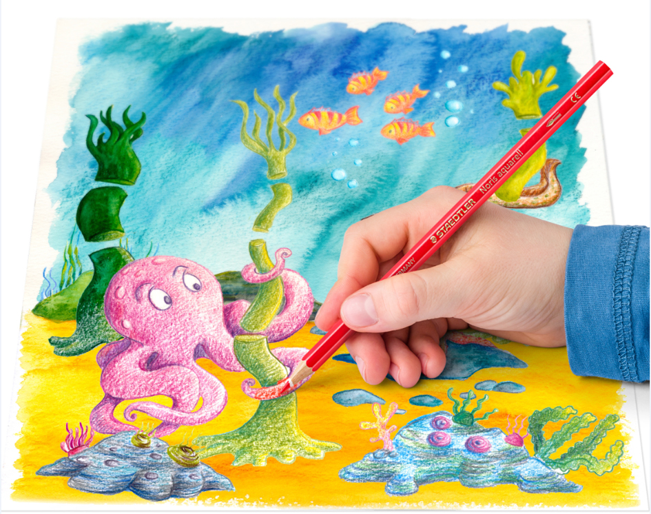 Crayons aquarellables