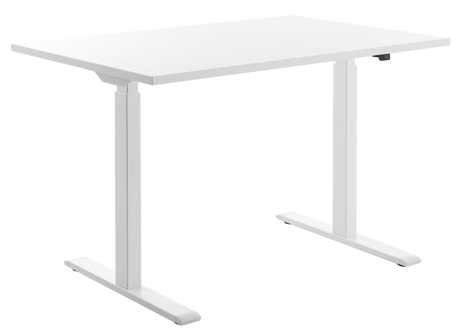 Topstar Bureau réglable en hauteur, (L)1.200 mm, blanc/blanc