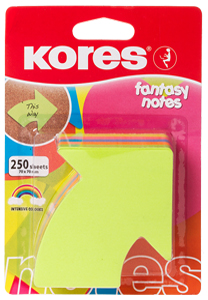Notes de différentes formes