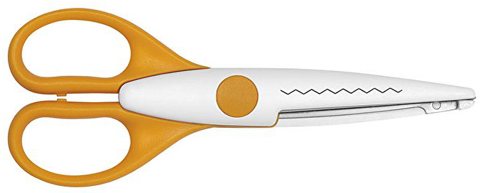 WEDO Ciseaux cranteurs, découpe Zig Zag, orange