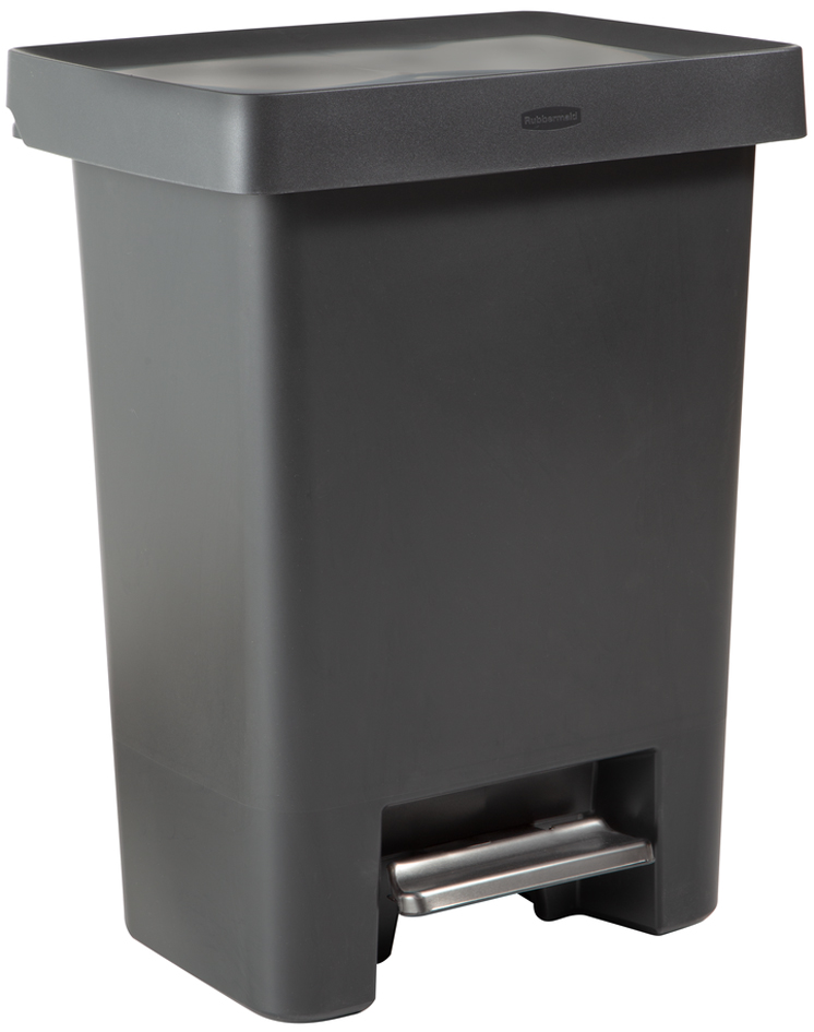 Poubelle à pédale Premier Series, 71 litres, gris foncé