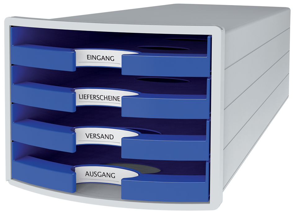 HAN Module de rangement IMPULS 2.0, 4 tiroirs ouverts, gris