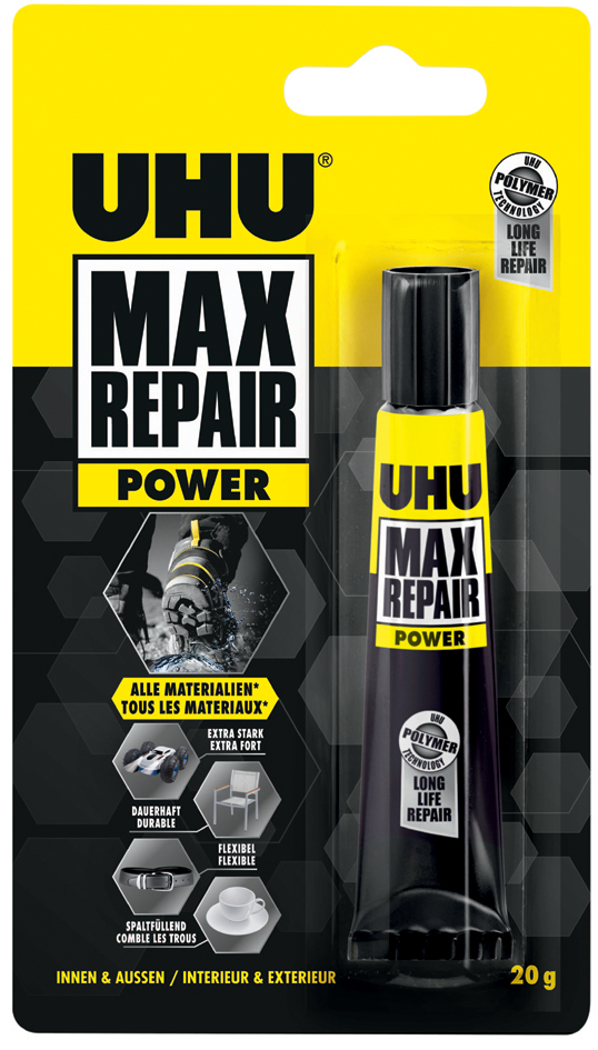UHU Colle universelle MAX REPAIR POWER, 20 g, tube