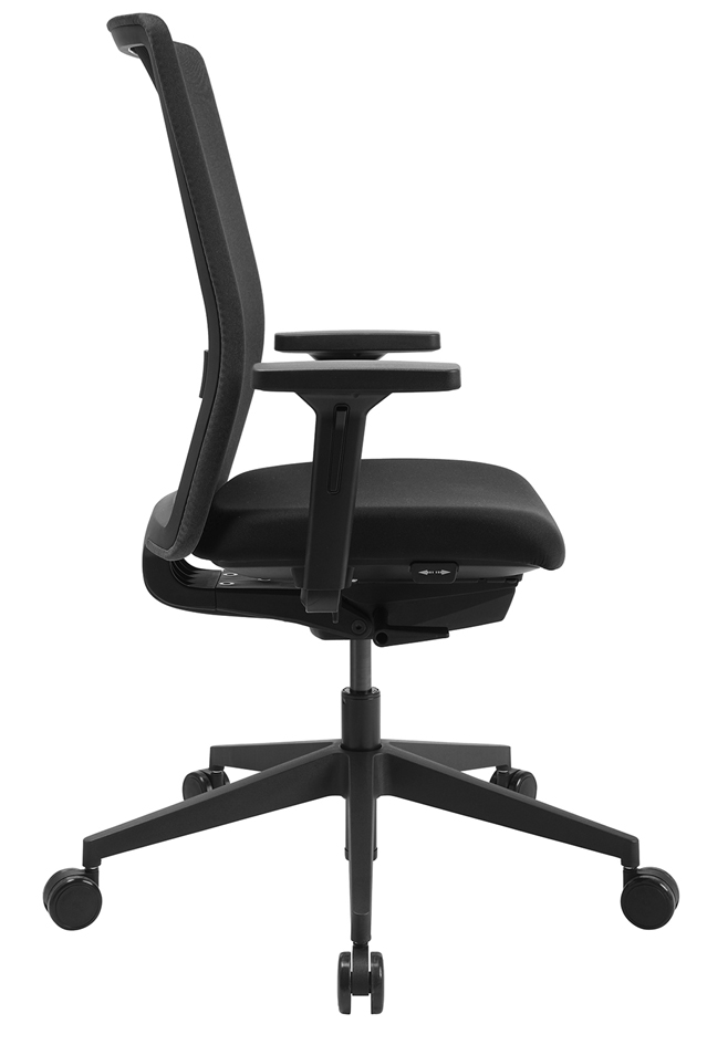 Chaise de bureau pivotante "Airwork G" - vue latérale