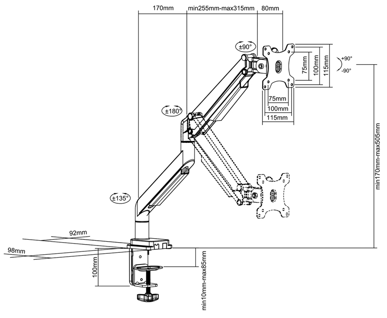 Croquis : dimensions