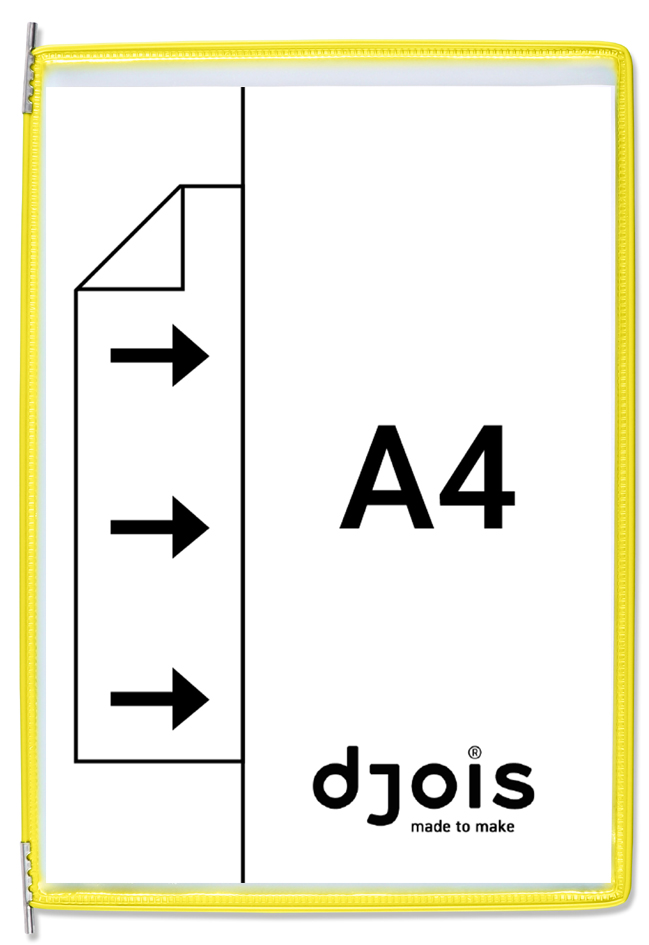 Visuel de référence: Poche à pivot, ouvert de côté, jaune