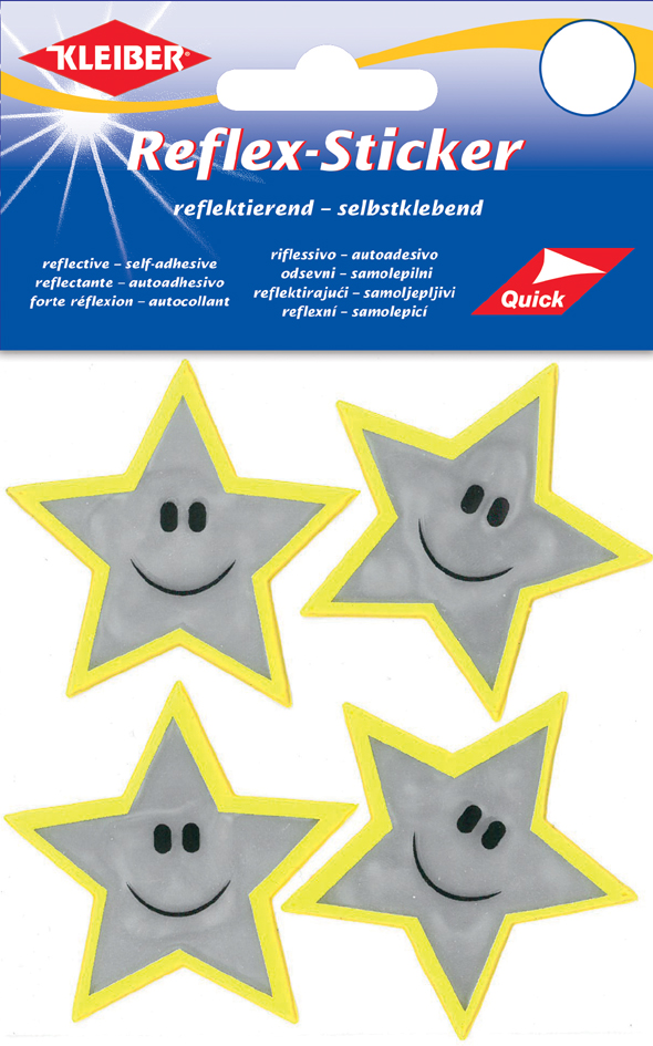 KLEIBER Sticker réfléchissant 'Etoiles', argent