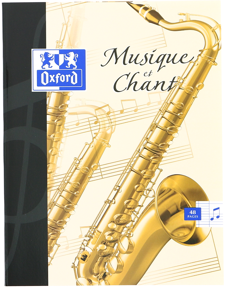 Oxford Cahier de musique et chant, 170 x 220 mm, séyès