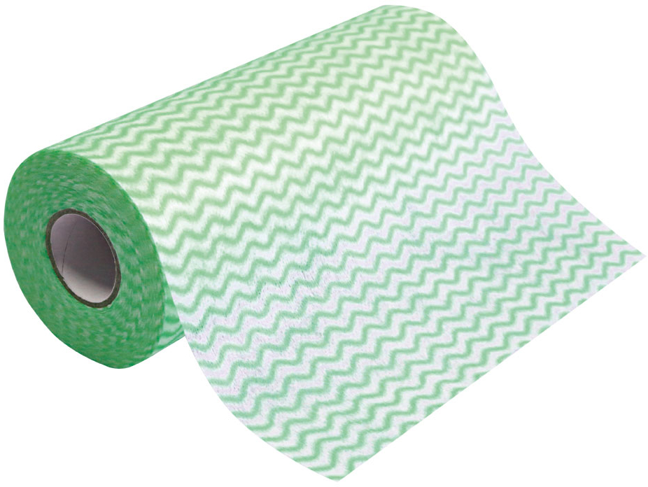HYGOCLEAN Torchon & chiffon de nettoyage, sur rouleau, vert